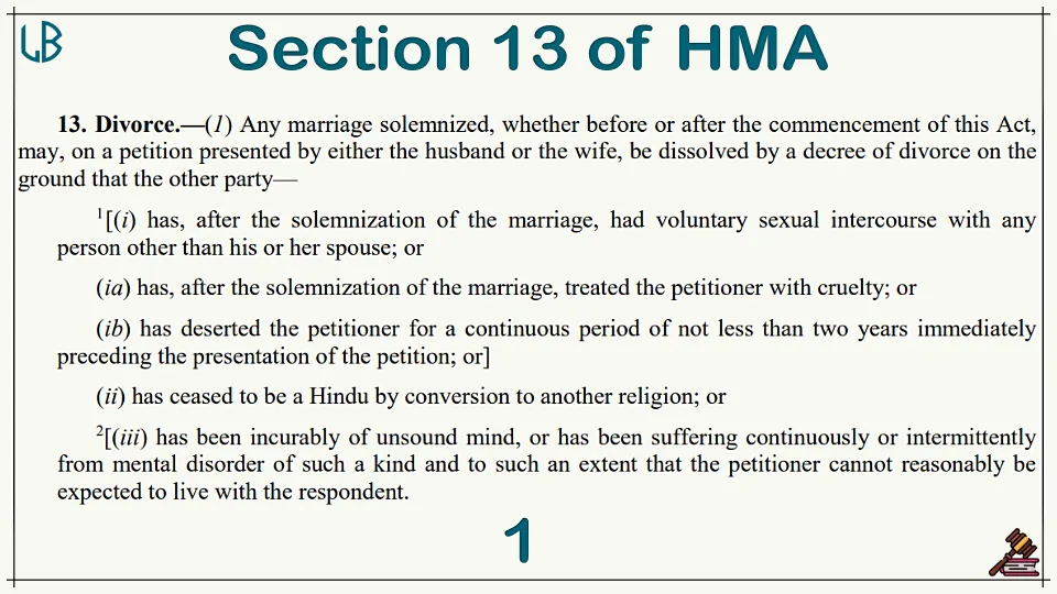 Pic 1: Section 13 of The Hindu Marriage Act, 1955