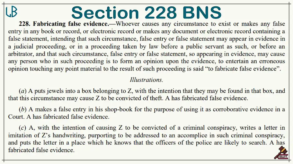 Section 228 of The Bharatiya Nyaya Sanhita Bare Act