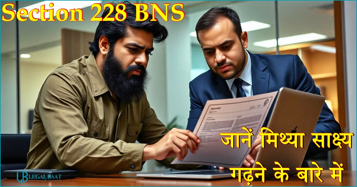 Section 228 BNS: मिथ्या साक्ष्य गढ़ना