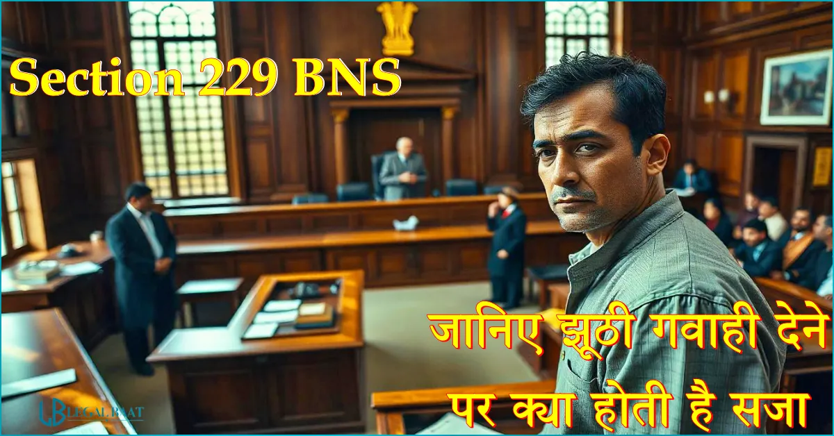 Section 229 BNS: मिथ्या साक्ष्य के लिए दंड