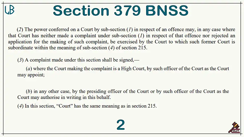 Section 379(2)(3)(4) of The Bharatiya Nagarik Suraksha Sanhita Bare Act