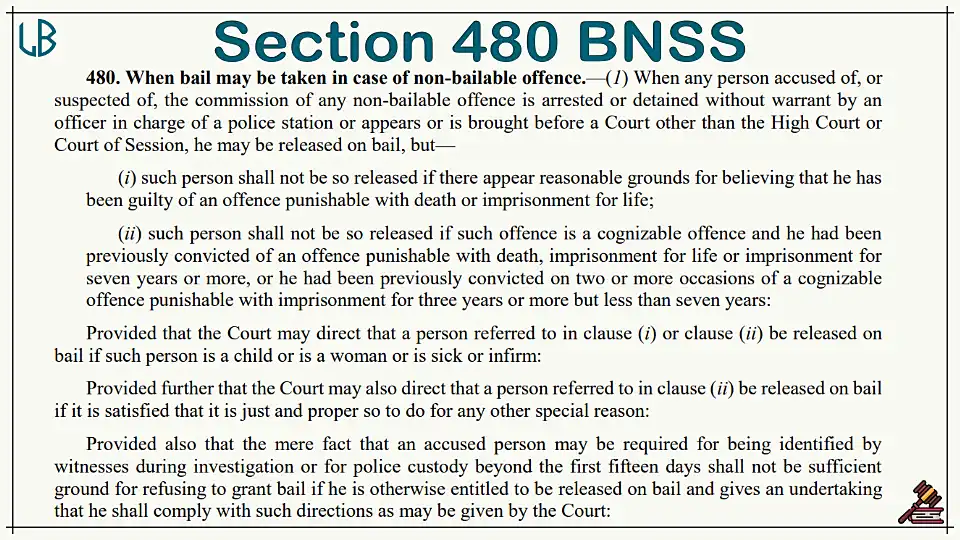 Section  480(1) of The Bharatiya Nagarik Suraksha Sanhita Bare Act