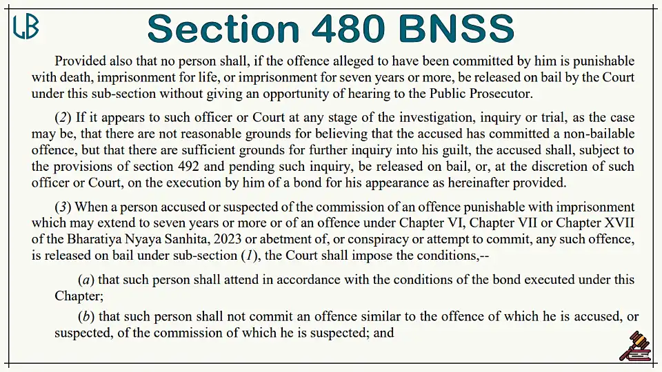 Section  480(2)(3) of The Bharatiya Nagarik Suraksha Sanhita Bare Act