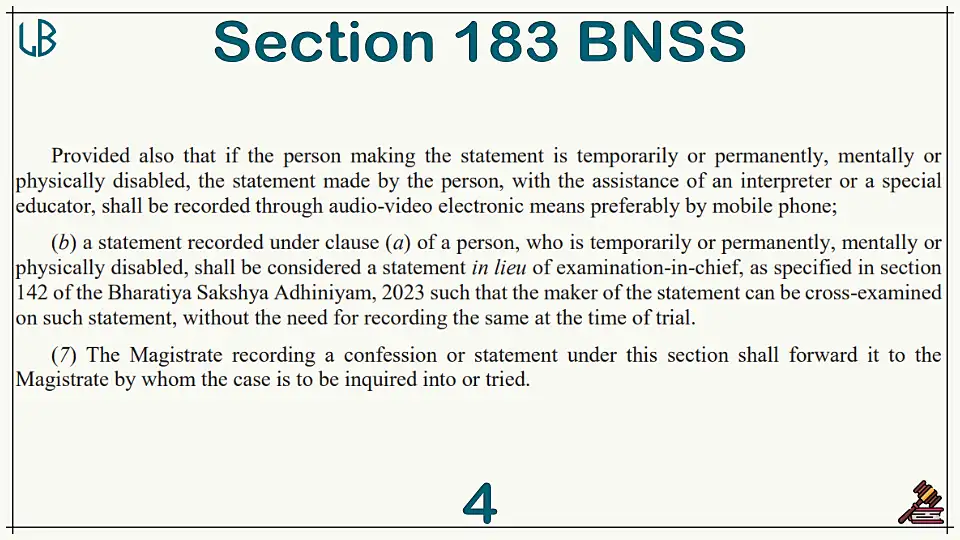 Section 183(7) of The Bharatiya Nagarik Suraksha Sanhita Bare Act