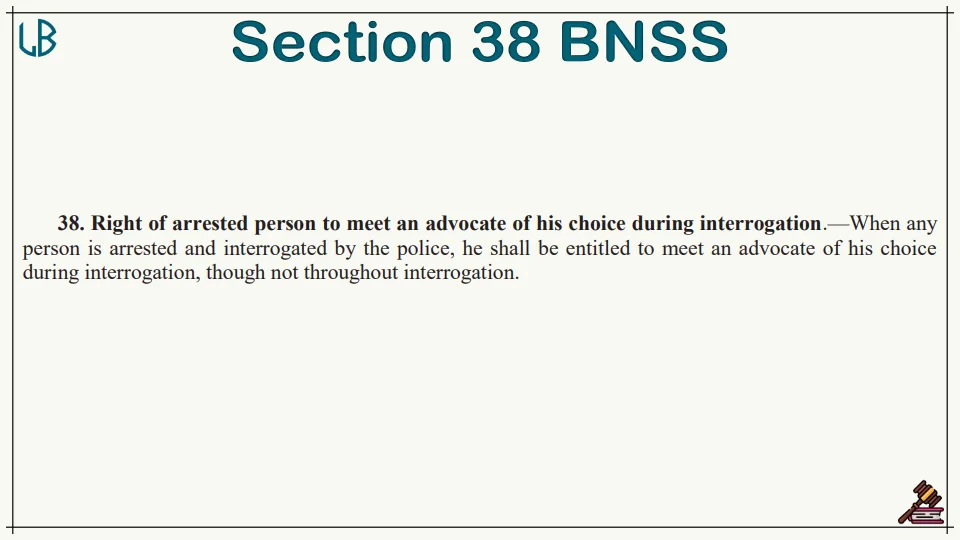 Section 38 of The Bharatiya Nagarik Suraksha Sanhita Bare Act