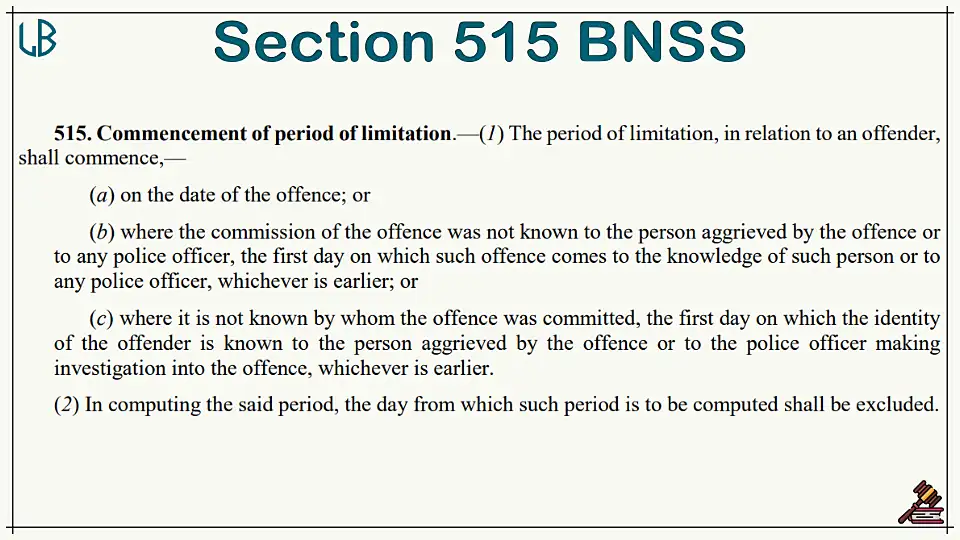 Section 515(1)(2) of The Bharatiya Nagarik Suraksha Sanhita Bare Act